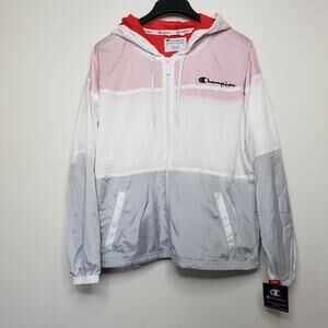 Champion Women's XS Stadium Colorblocked Windbreaker Jacket New